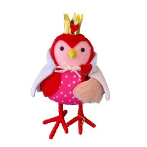 🍂 2024 Queenie Valentine Target Bird Plush – Crown, Cape & Heart Gift